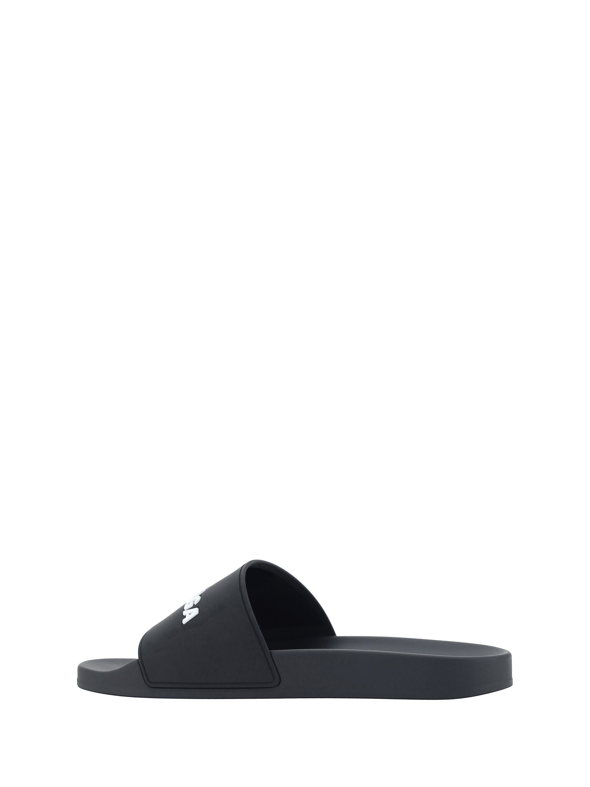Balenciaga Men Rubber Pool Sandals