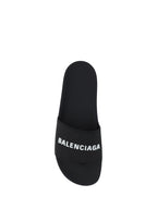 Balenciaga Men Rubber Pool Sandals