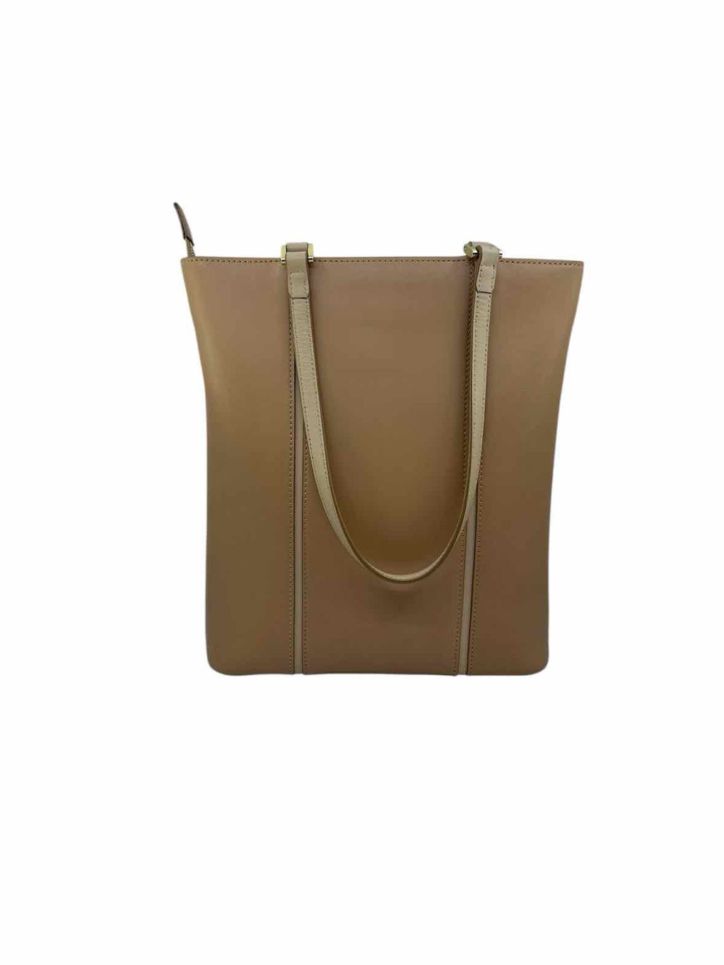 BURBERRY Camel Leather Solid Handbag