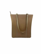 BURBERRY Camel Leather Solid Handbag