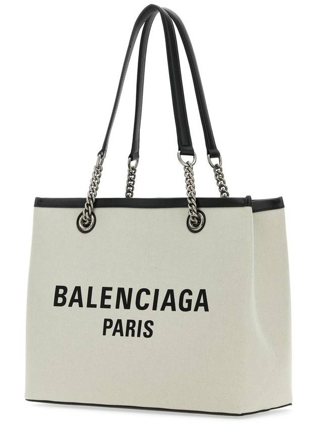 Balenciaga Duty Free Canvas Tote Bag White