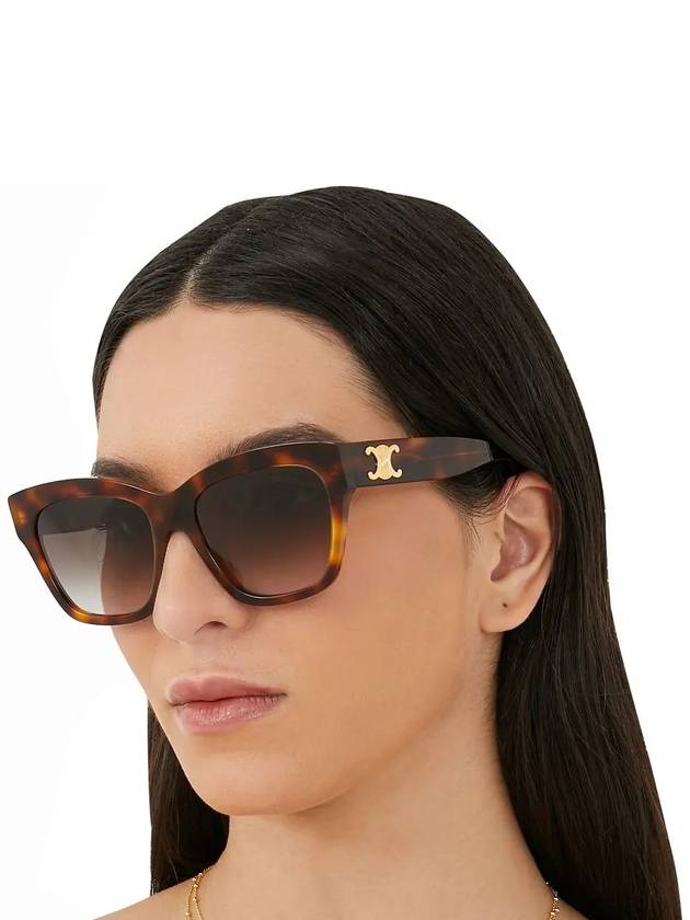 CELINE Eyewear Triomphe Square Sunglasses Havana