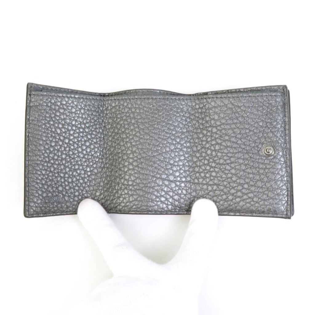 Fendi Metallic  Leather Wallet (Tri-Fold) ()