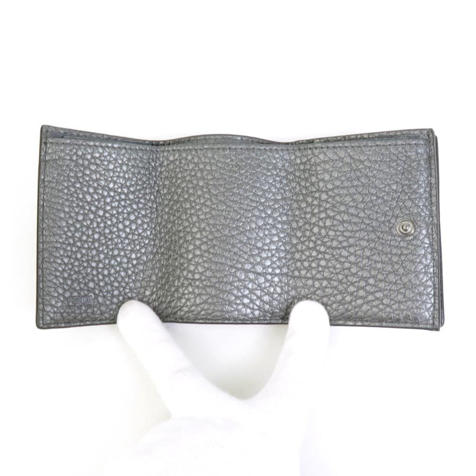 Fendi Metallic  Leather Wallet (Tri-Fold) ()
