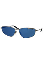 Balenciaga Eyewear Engraved Logo Rectangular Frame Sunglasses