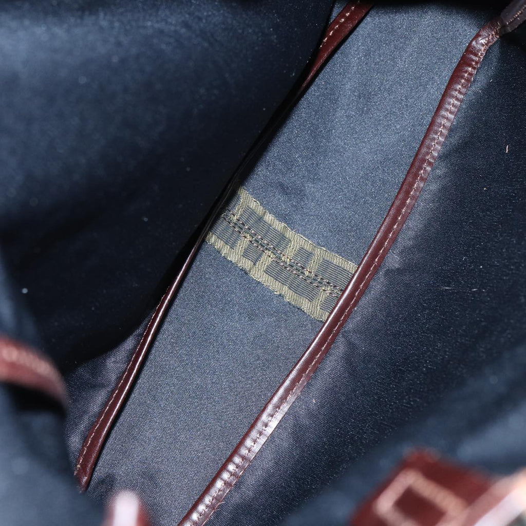 FENDI Zucca Canvas Tote Bag Brown Black Silver87107