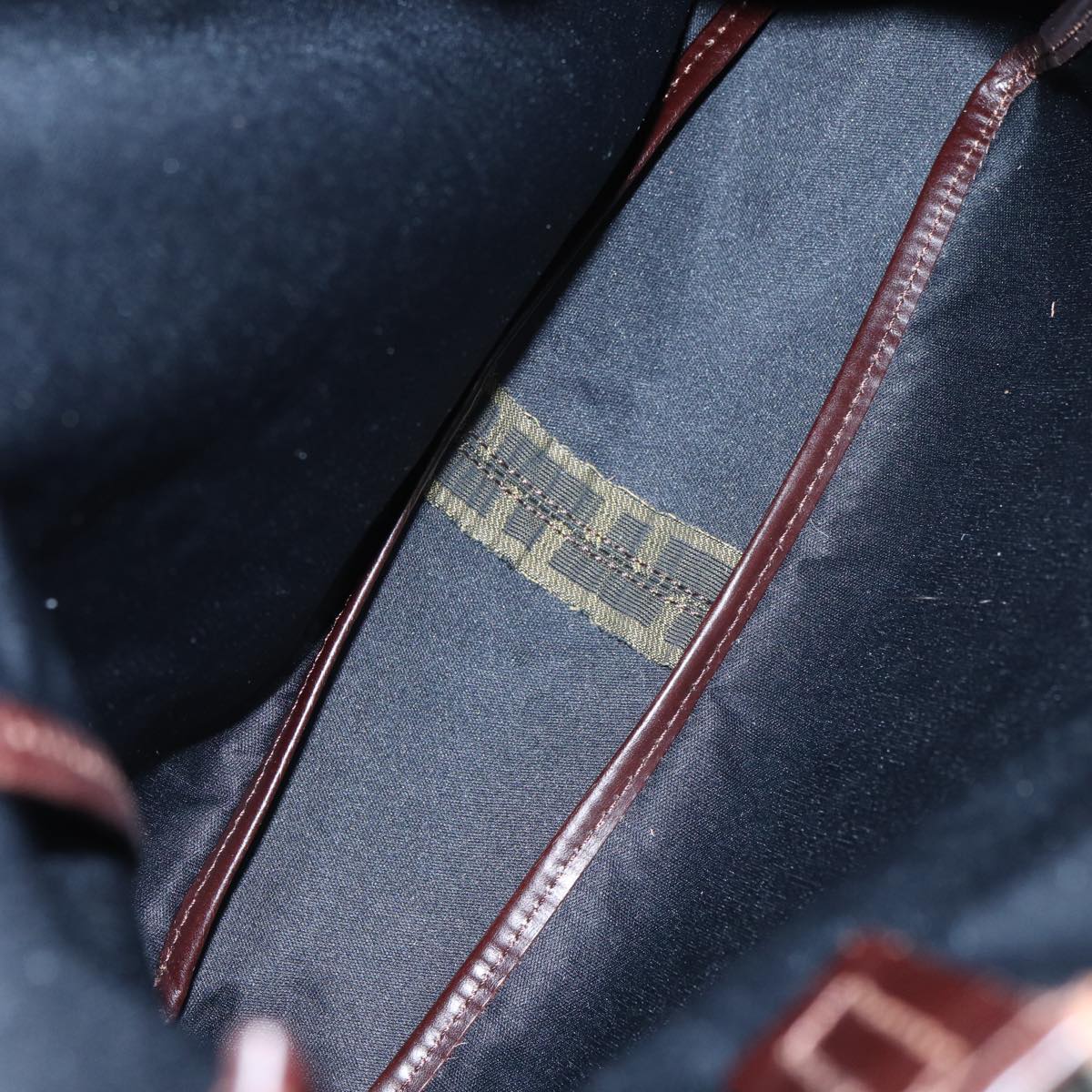 FENDI Zucca Canvas Tote Bag Brown Black Silver87107