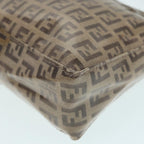 FENDI Zucchino Canvas Hand Bag Beige Gold87208