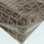 FENDI Zucchino Canvas Hand Bag Beige Gold87208