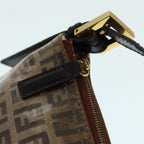 FENDI Zucchino Canvas Hand Bag Beige Gold87208
