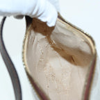 FENDI Zucchino Canvas Hand Bag Beige Gold87208