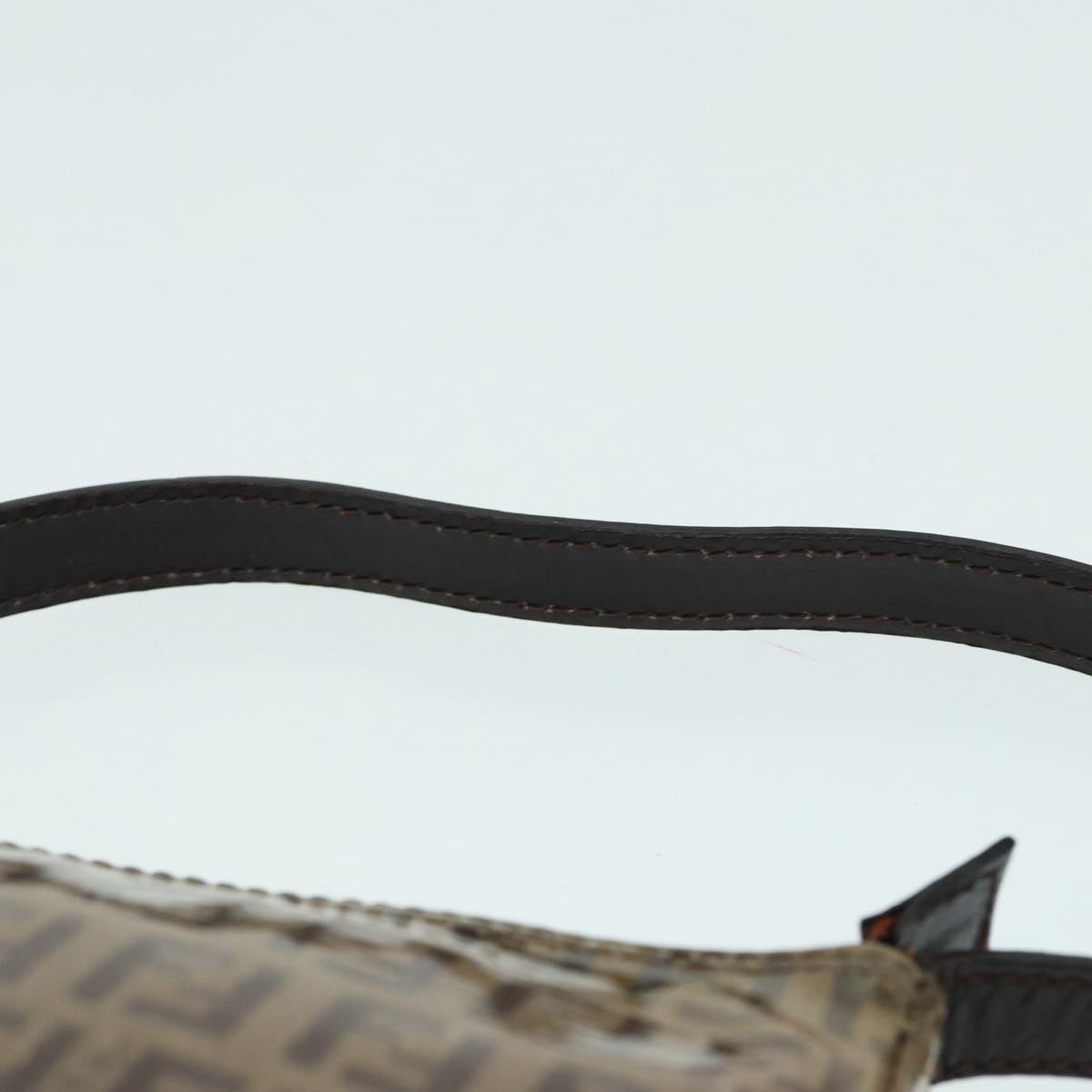 FENDI Zucchino Canvas Hand Bag Beige Gold87208