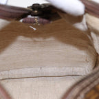 FENDI Zucchino Canvas Boston Bag Vintage Beige Brown gold87247