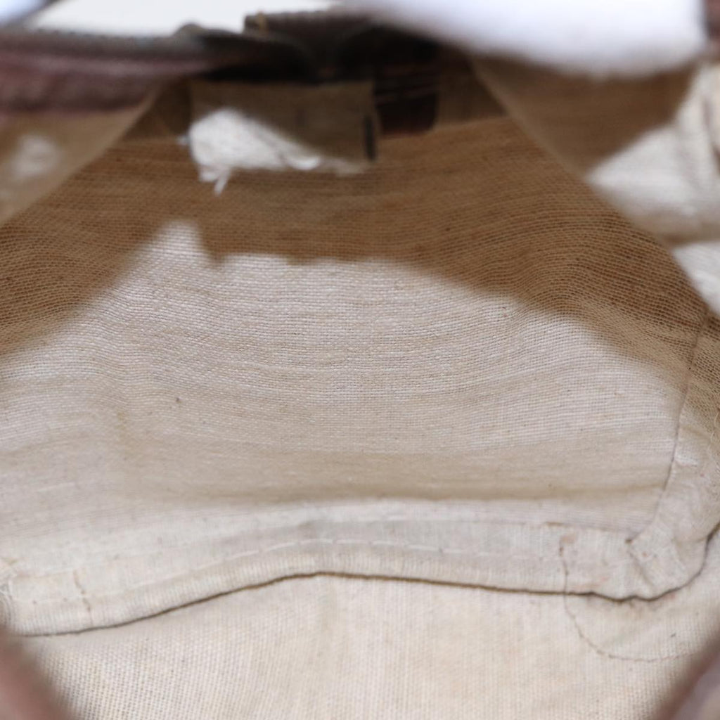 FENDI Zucchino Canvas Boston Bag Vintage Beige Brown gold87247