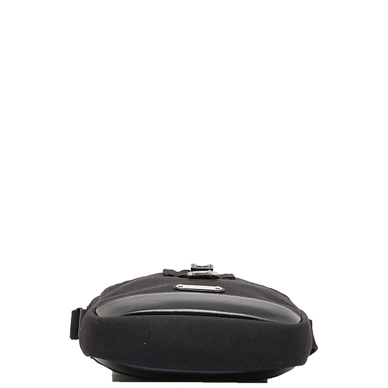 Saint Laurent Crossbody Bag in Canvas Leather Black