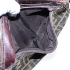 FENDI Zucca Canvas Pecan Canvas Shoulder Bag 2Set Brown Beige87321
