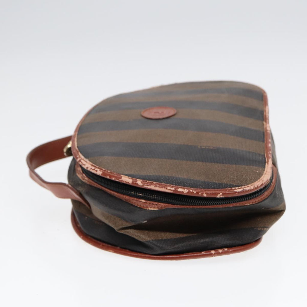 FENDI Zucca Canvas Pecan Canvas Shoulder Bag 2Set Brown Beige87321