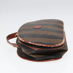 FENDI Zucca Canvas Pecan Canvas Shoulder Bag 2Set Brown Beige87321