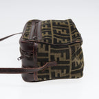 FENDI Zucca Canvas Pecan Canvas Shoulder Bag 2Set Brown Beige87321