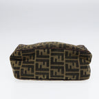 FENDI Zucca Canvas Pecan Canvas Shoulder Bag 2Set Brown Beige87321
