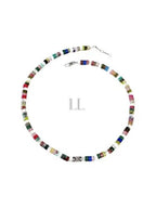 CELINE San Onofre Chunky Triomphe Natural Stone Necklace