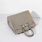 Hermes 35cm Birkin Bag Epsom Leather Grey Gold