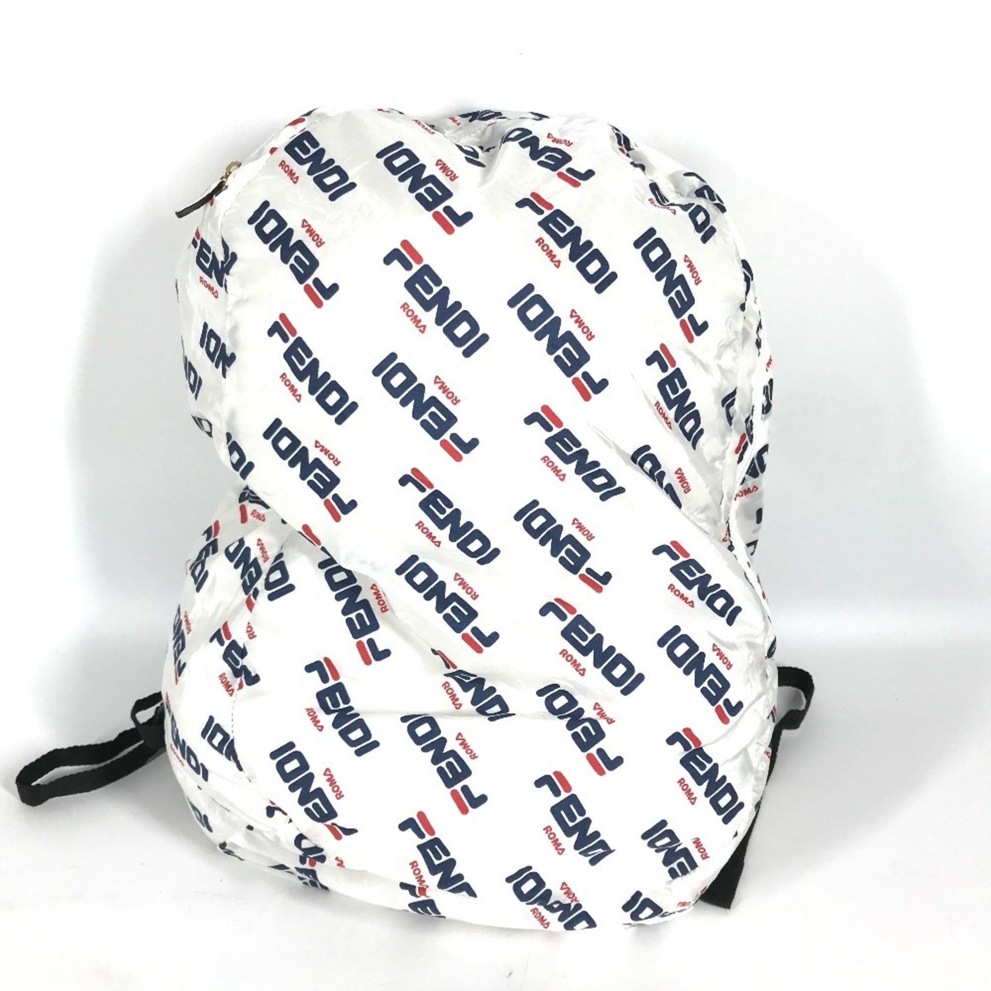 Fendi Navy  Color  Nylon Backpack ()