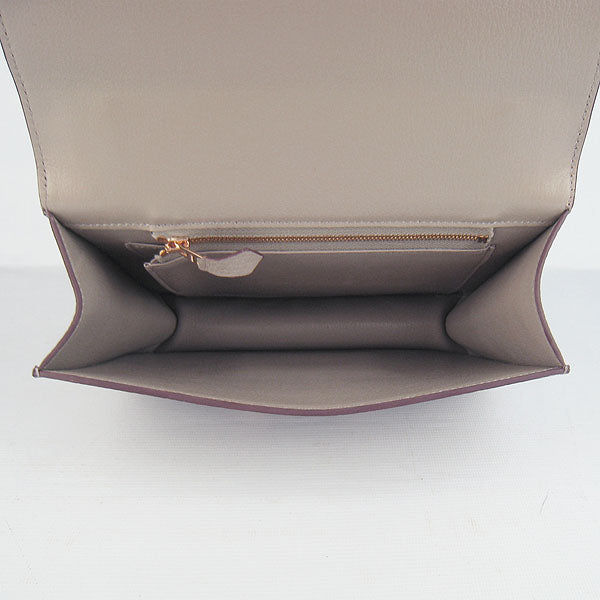 Hermes Constance Cowskin Leather Bag H017 grey Golden