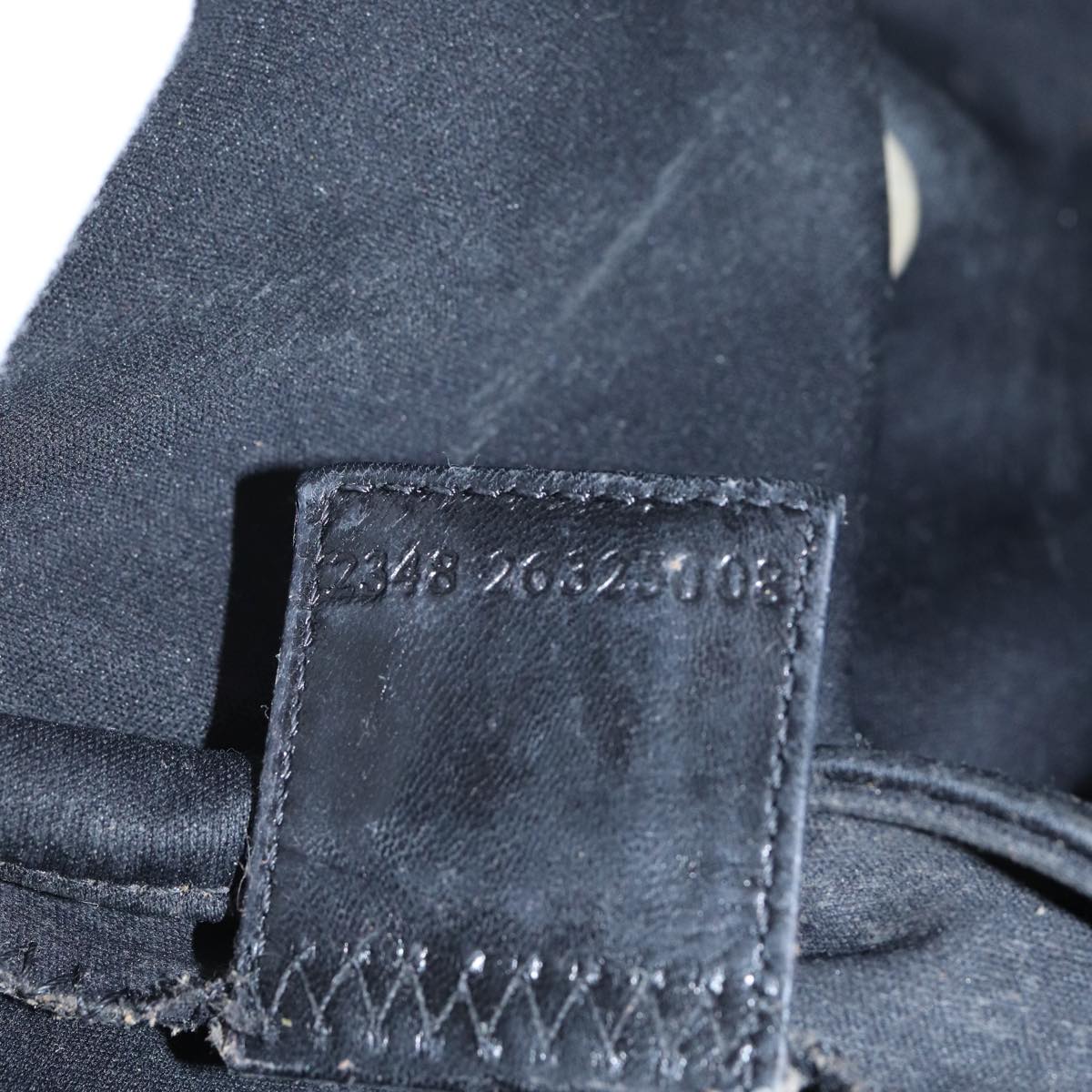 FENDI Mamma Baguette Shoulder Bag Nylon Black Silver87809