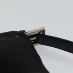 FENDI Mamma Baguette Shoulder Bag Nylon Black Silver87809