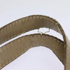 FENDI Zucchino Canvas Shoulder Bag Silver Beige87811