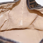 FENDI Zucca Canvas Vanity Pouch Brown Black Silver87877