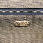 FENDI Zucca Canvas Vanity Pouch Brown Black gold87878