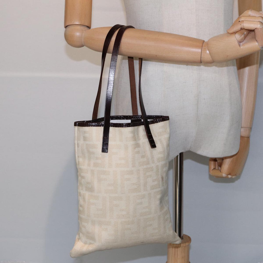 FENDI Zucca Canvas Hand Bag Beige87916