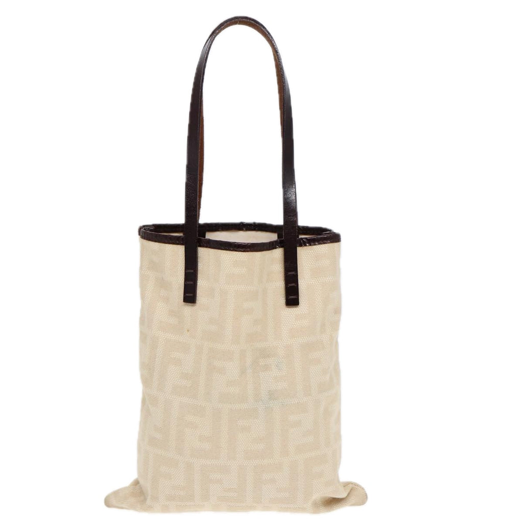 FENDI Zucca Canvas Hand Bag Beige87916