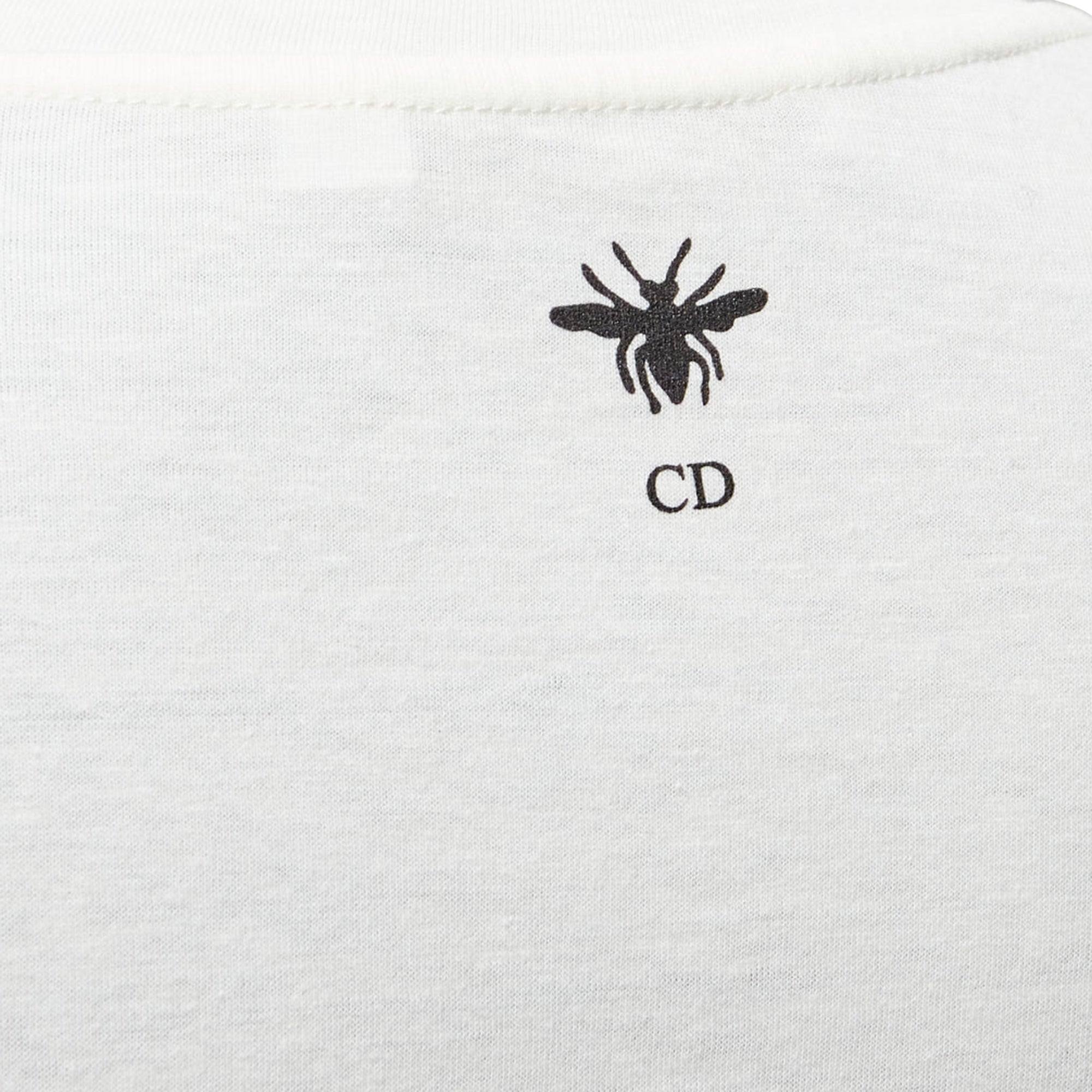 Dior Lucky Dior Zodiac Pixel Print Cotton Linen Short Sleeve Tshirt
