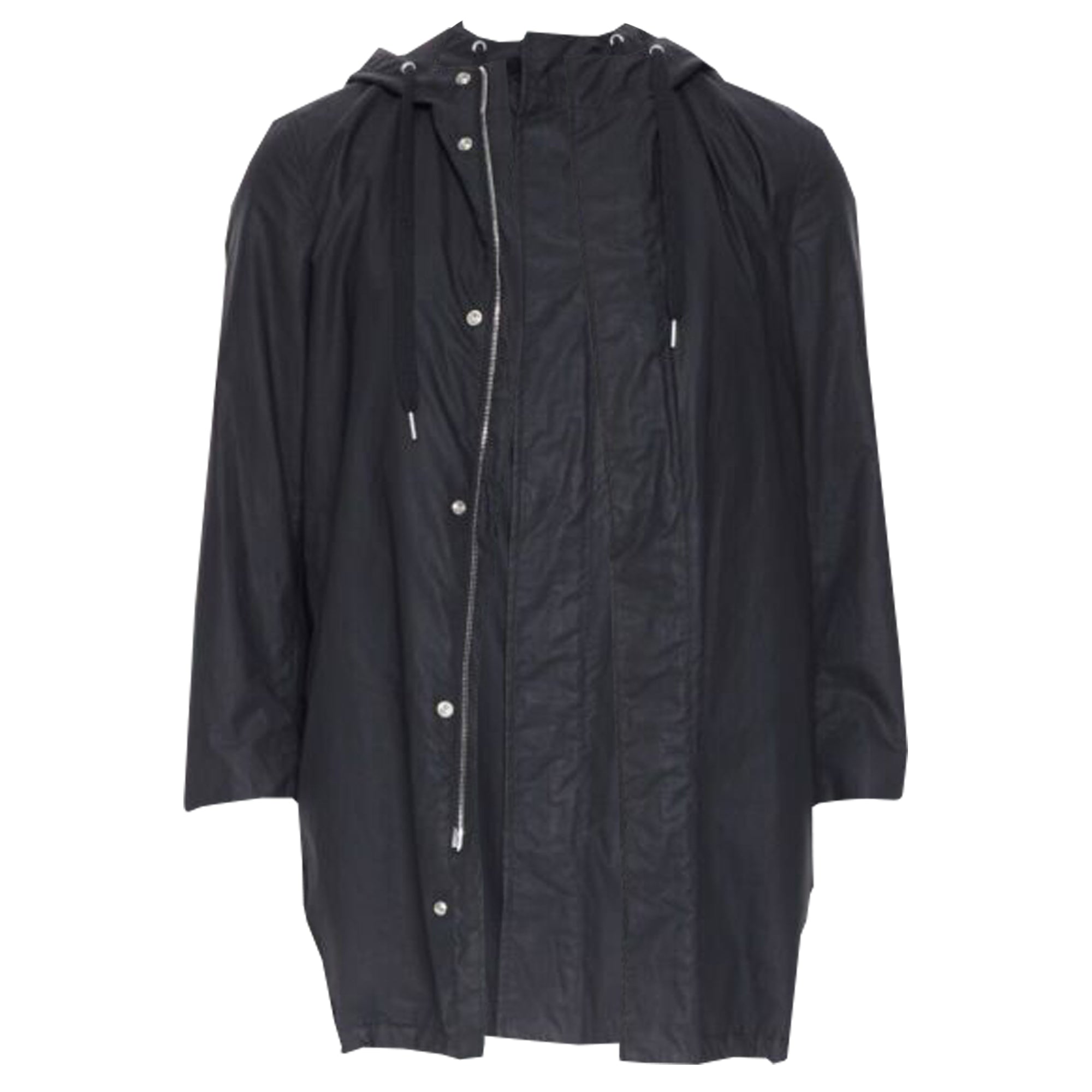 Christian Dior hooded utilitarian drawstrings zipper windbreaker jacket