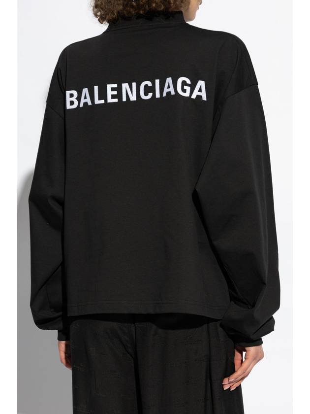 Balenciaga Balenciaga Long Sleeve T-shirt, Women's, Black