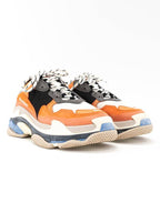 Balenciaga Triple S Low-Top Sneakers Blue Orange