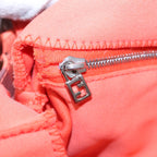 FENDI Mamma Baguette Shoulder Bag Nylon Orange Silver88076