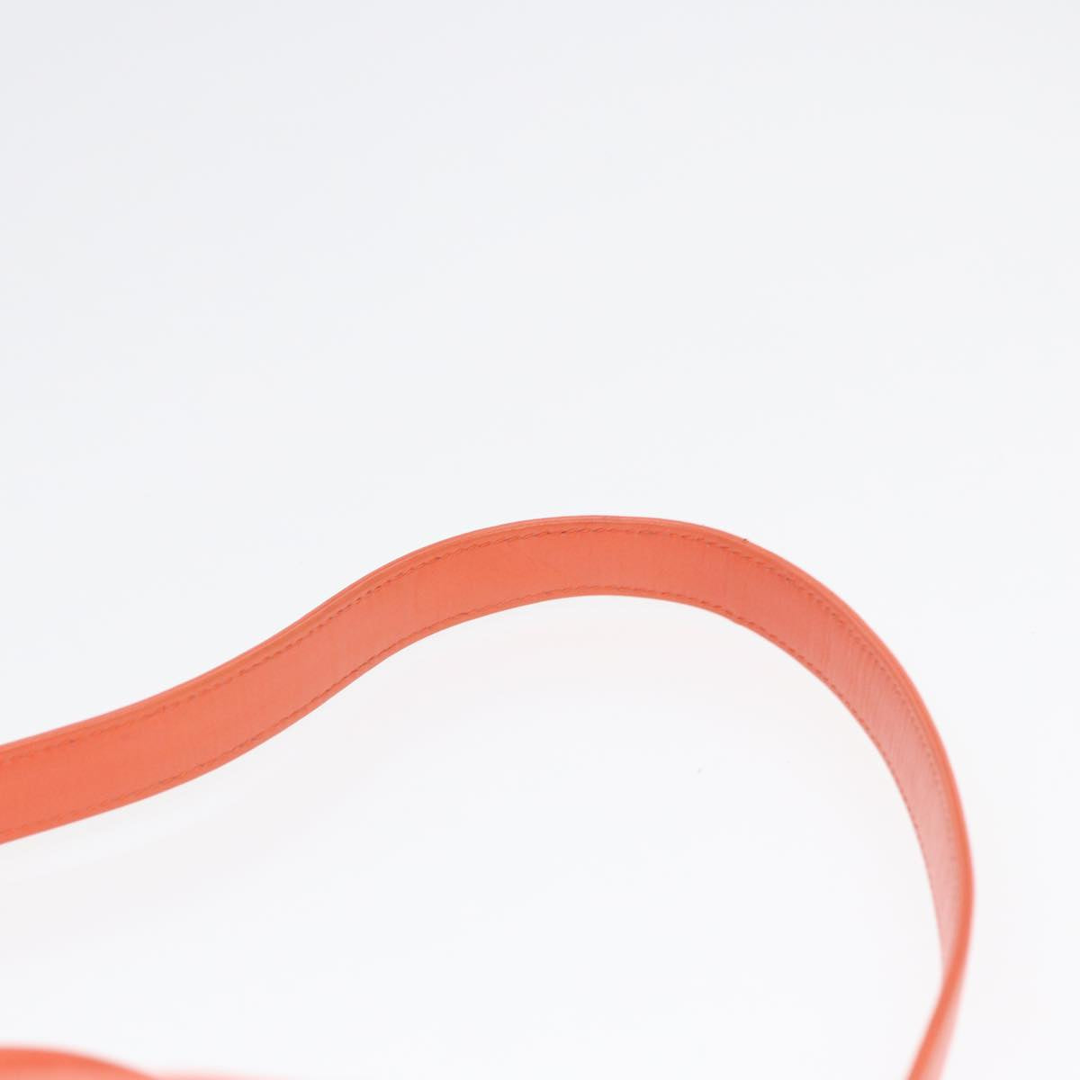 FENDI Mamma Baguette Shoulder Bag Nylon Orange Silver88076