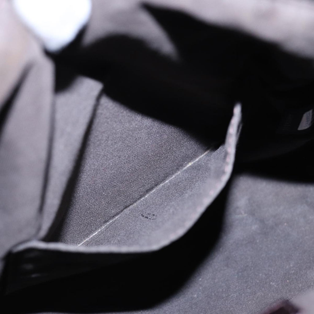 FENDI Zucchino Canvas Hand Bag Brown Silver88078