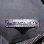 FENDI Zucchino Canvas Hand Bag Brown Silver88078