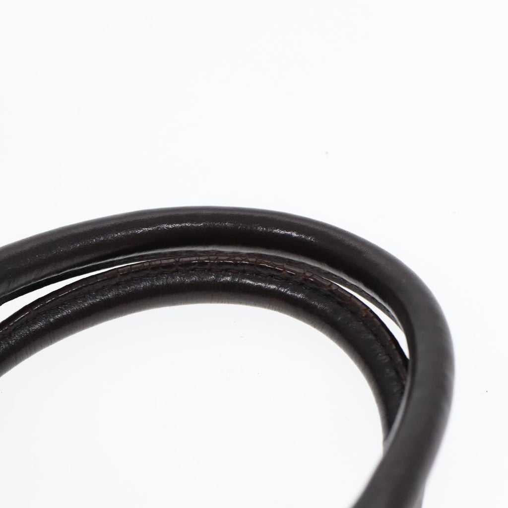 FENDI Zucchino Canvas Hand Bag Brown Silver88078