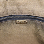 FENDI Zucca Canvas Hand Bag Brown Black gold88079