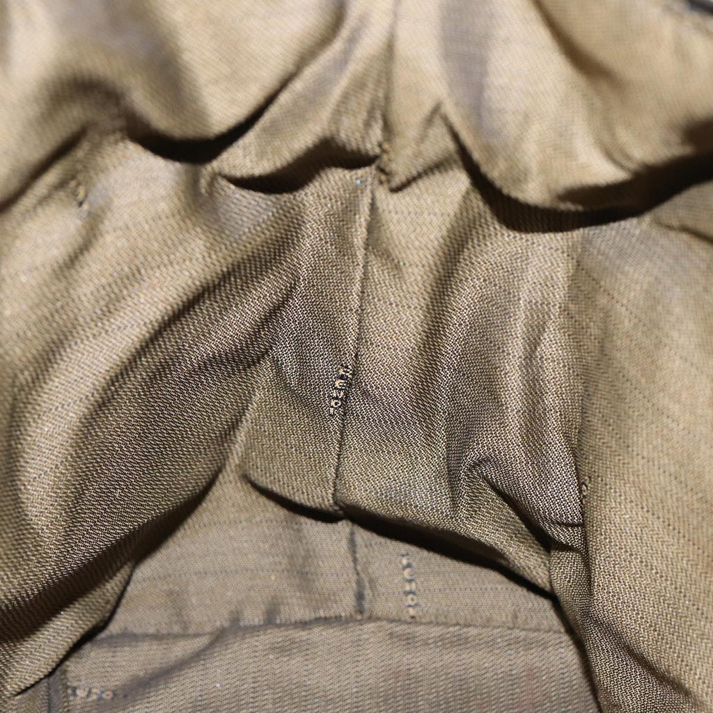 FENDI Zucca Canvas Hand Bag Brown Black gold88080