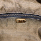 FENDI Zucca Canvas Hand Bag Brown Black gold88081