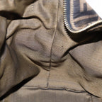 FENDI Zucca Canvas Hand Bag Brown Black gold88081