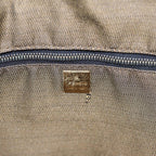 FENDI Zucca Canvas Hand Bag Brown Black gold88082