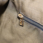 FENDI Zucca Canvas Hand Bag Brown Black gold88082